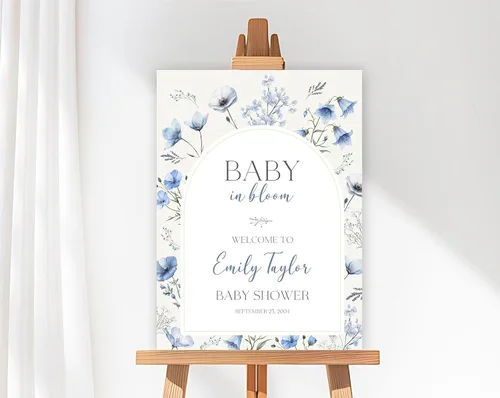 Miniatura 11 de Letrero de bienvenida personalizado de mariposa para baby shower, letrero de mariposa floral para baby shower, letrero con nombre personalizado