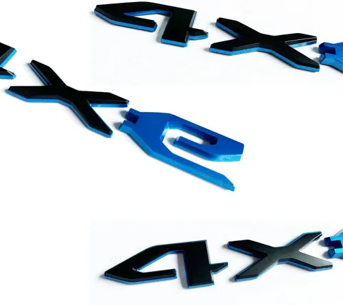 Miniatura 2 de Emblema 4xe de reemplazo para Jeep 2021-2023 Wrangler Puerta trasera oscilante 4Xe Adhesivos de emblema 68490886AB (Negro y Azul)