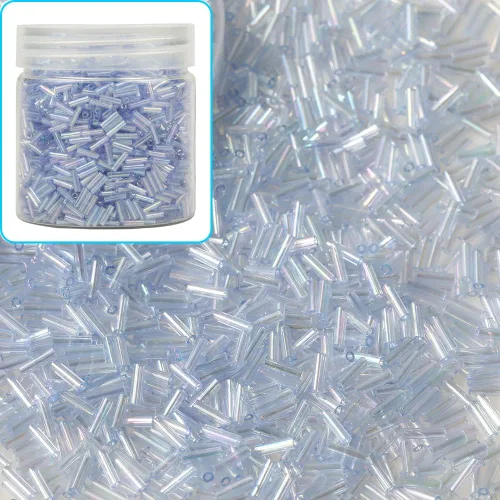 Miniatura 14 de Bala&Fillic Cuentas de cristal de la semilla de la corneta alrededor de 3300pcs/3.53 oz en caja tamaño 0.236x0.079 in negro tubo cuentas de vidrio