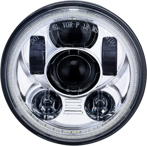 Miniatura 9 de 5-3/4 5.75 pulgadas LED faro delantero de motocicleta compatible con Harley Davidson Sportster Dyna Low Rider Street Bob lron 883 1200 Softail Wide
