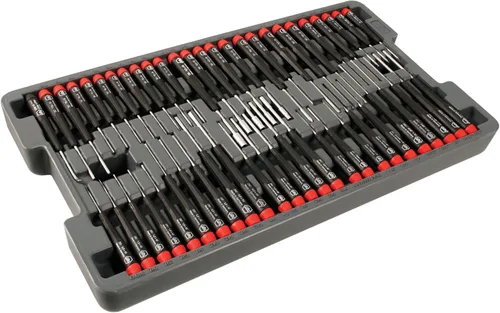 Wiha 92191 Destornilladores de precisión Juego maestro de 51 piezas en bandeja de almacenamiento