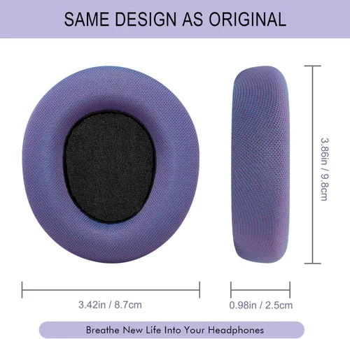 Miniatura 8 de Almohadillas de repuesto para SteelSeries Arctis Nova – Almohadillas de tela de malla mágica para auriculares Arctis Nova Pro Wired, Nova 1, 3, 4