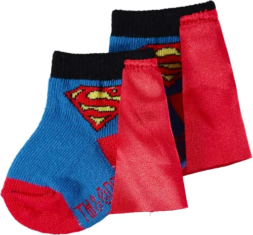 Miniatura 2 de DC Comics Justice League Baby Boys 3-Pack Booties - Batman Baby Socks with Superman and The Flash (3-Pack, 0-12 Months)