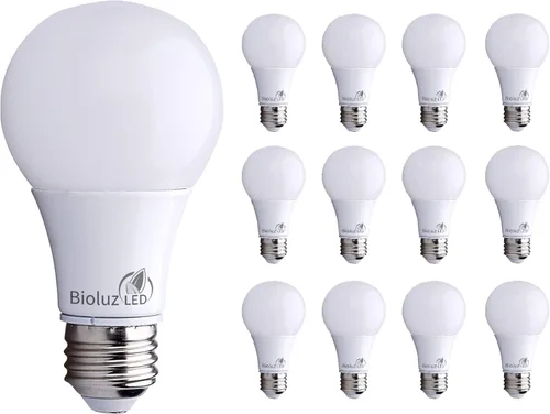 Miniatura 7 de Bioluz LED Bombilla LED de 40 W A19 de 2700 K, base estándar E26, para interiores y exteriores, decoración del hogar, bombilla de repuesto de larga