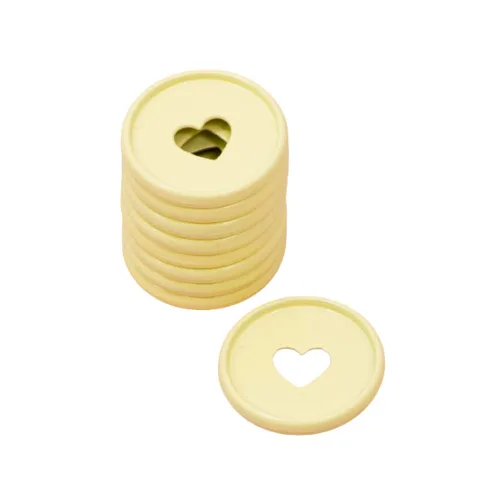 Miniatura 24 de Craftelier - Anillas de Disco M Metálicas con Corte de Troquel en Forma de Corazón para Encuadernación de Scrapbooking para Planners, Agendas
