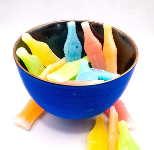 Miniatura 3 de Botella de cera de caramelo de 1 libra – Botella de jugo de cera nostálgica retro – Una bolsa a granel