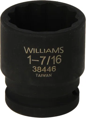 Miniatura 6 de Williams 38438 - Enchufe de impacto estándar de 3/4 pulgadas, 1-3/16 pulgadas, 12 puntos