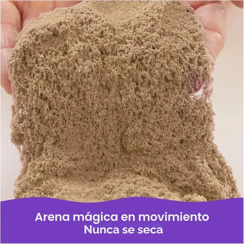 Miniatura 2 de Kinetic Sand, Arena de juego de playa de 3.25 libras, exclusiva de Amazon, bolsa resellable (el embalaje puede variar), juguetes sensoriales, Marrón