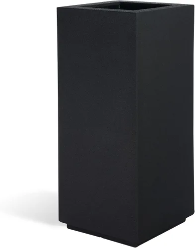 Miniatura 13 de PolyStone Kensington - Maceta con pedestal, 16 x 16 x 36 pulgadas, caja alta y ligera para interiores y exteriores, para porche, resina moderna