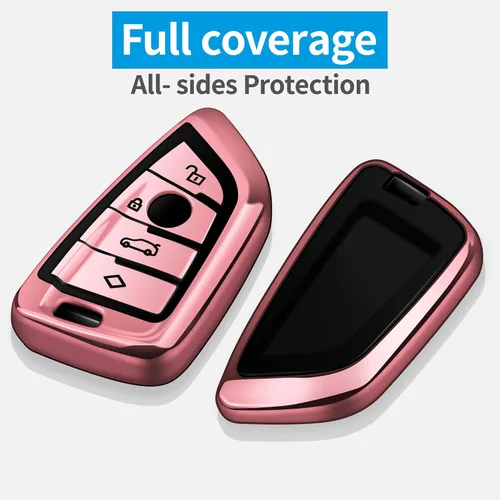Miniatura 3 de Tukellen Funda protectora especial de TPU suave para llavero BMW, compatible con BMW 2 5 6 7 Series X1 X2 X3 X5 X6 Remote/Smart Key, carcasa