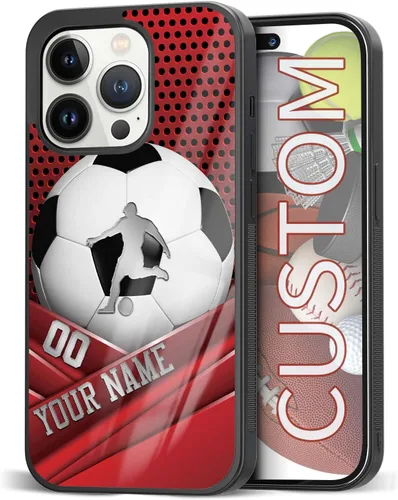 Miniatura 10 de Fundas de teléfono personalizadas con nombre, diseño vintage con textura de metal para iPhone 6, 7, 8, 11, 12, 13, 14, 15, 16, 17 Pro Max Plus Mini