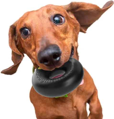 Miniatura 17 de Goughnuts - Juguete de goma para morder para perros Med.75, verde, anillo