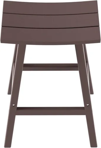 Miniatura 8 de HDPE Laguna Contempo Taburete de bar de 29", marrón oscuro