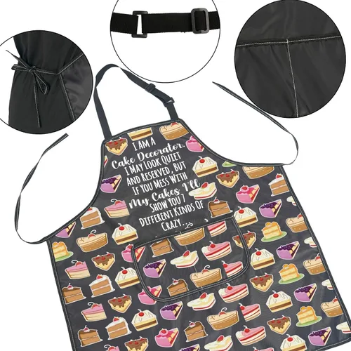Miniatura 3 de JNIAP Regalo para amantes de la repostería, delantal de pastelería, chef de pastelería, regalo para estudiantes