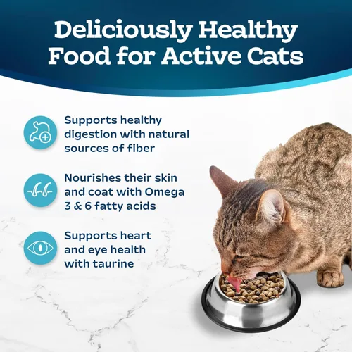 Miniatura 4 de Blue Buffalo Tastefuls Active - Alimento seco para gatos, fabricado en los Estados Unidos con ingredientes naturales, receta de pollo y arroz