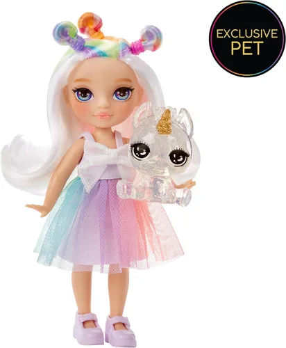 Miniatura 9 de Rainbow High Littles – Opal Raine, Muñeca Pequeña de 14 cm Posable con Bolso, Unicornio Mascota Mágico, Juguete para Niñas, Regalo para Niños de 4 a