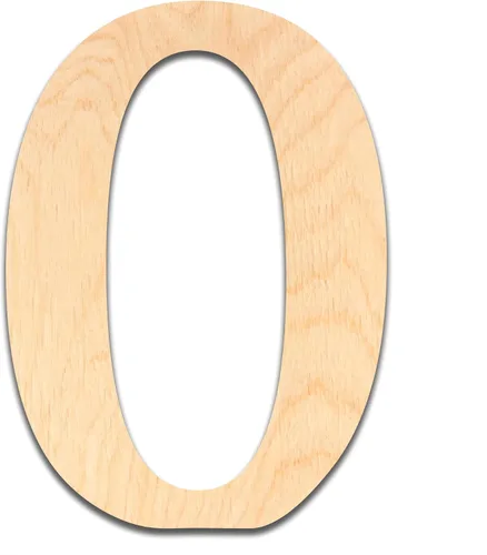 Letras de madera sin terminar de 1/4" de grosor. Cortadas de madera contrachapada de abedul, listas para pintar o entintar. Excelentes para la