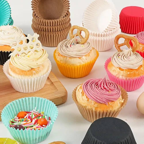 Miniatura 7 de Caperci - Forros para cupcakes color rosa estándar para hornear, 200 unidades, a prueba de grasa, para muffins, bodas, fiestas de cumpleaños