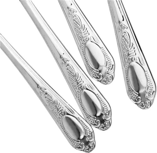 Miniatura 2 de 12 cucharaditas de acero inoxidable pulido para lavavajillas, resistentes al óxido y al calor