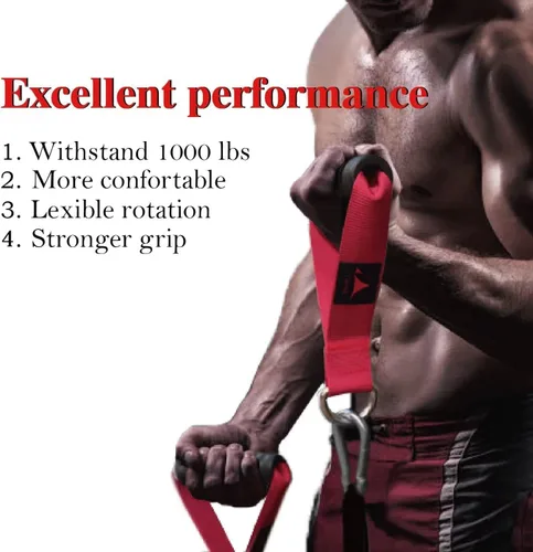 Miniatura 3 de Heavy Duty Gym Workout Handles Attachment for Cable Machine,Resistance Band,Pulley System Home Exercise Equipment, Comfortable and Stronger Grip