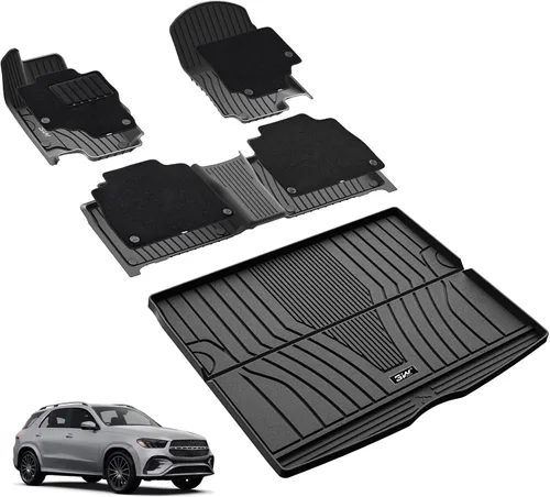 Miniatura 21 de 3W Alfombrilla de maletero para Mercedes Benz GLE 2020-2026 SUV, 350/43 AMG/450/53 AMG/580/63 AMG S Forro de maletero resistente para todo clima