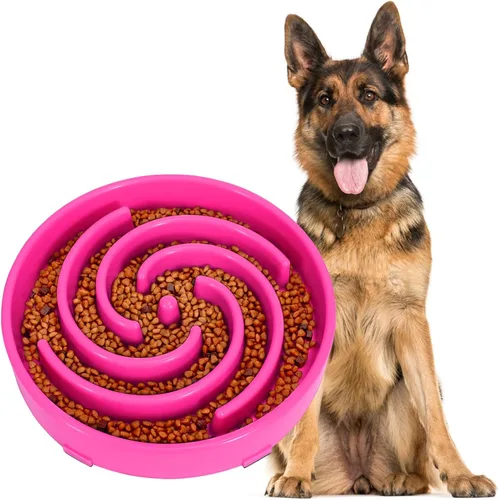 Miniatura 15 de JASGOOD Tazón de alimentación lenta para perros de tamaño grande y mediano, tazón antitragadera para mascotas, tazones de alimentación más lenta
