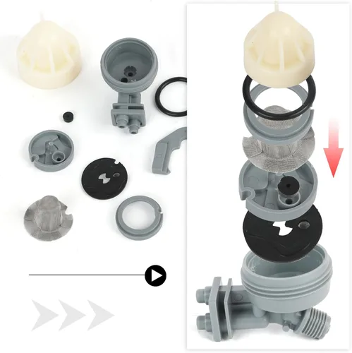 Miniatura 4 de Boquilla suavizante de agua y conjunto Venturi 7187065 de repuesto, compatible con GE, Kenmore, Morton, Whirlpool, NorthStar, Rheem reemplaza