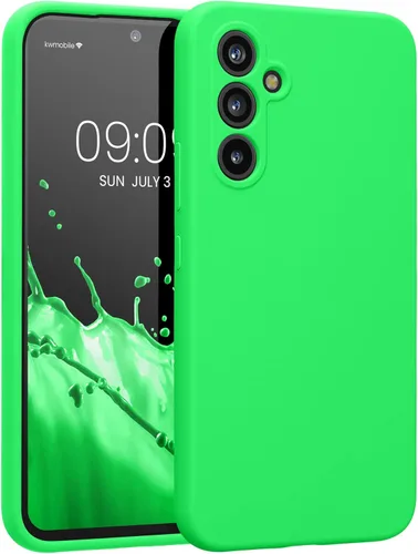 Miniatura 95 de kwmobile Funda compatible con Samsung Galaxy A13 4G - Funda delgada de silicona TPU - Acabado suave al tacto - Amarillo radiante