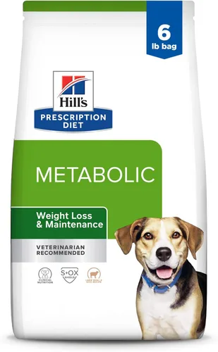 Miniatura 17 de Hill's Prescription Diet Metabolic Weight Management - Alimento seco para perros con fórmula de harina de cordero y arroz, dieta veterinaria, bolsa