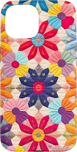 Miniatura 6 de Quilting Flower Blooms Quilt Pattern Case for iPhone 17