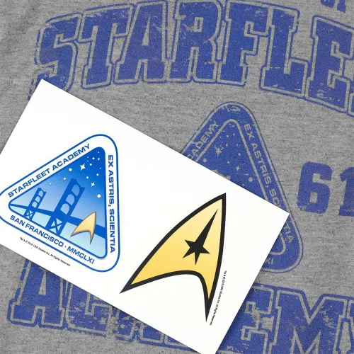 Miniatura 6 de Popfunk Star Trek Distressed Starfleet Academy Unisex Adult T Shirt