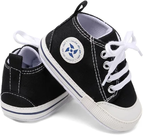 Miniatura 2 de Zapatos deportivos de lona de lona para bebés y niñas, suela antideslizante suave, suela antideslizante