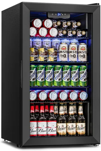 Miniatura 12 de Feelfunn Refrigerador de Bebidas para 24 Latas - Mini Refrigerador con Control Digital de Temperatura, Nevera de Soda Vino Cerveza Bebidas
