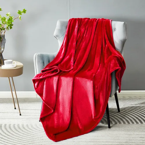 Miniatura 32 de Dreamnine Manta extrasuave, vellón de felpa, silla, sofá, 50 x 60 pulgadas, franela de terciopelo, ligera, mullida, microfelpa, decorativa, cálida