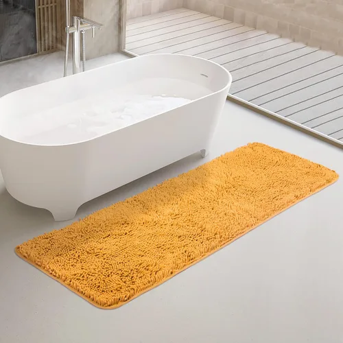 Miniatura 43 de Yeaban Alfombras pequeñas de baño de felpilla de 12 x 12 pulgadas, absorbentes y lavables, antideslizantes, de felpa y suaves para baño, ducha