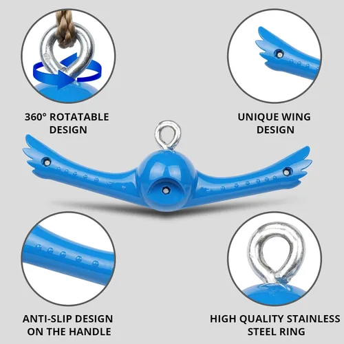 Miniatura 3 de YAMIPROBI Juego de columpios Ninja-Twister: Accesorios de eslingas - Muñecos de giro de 360° con asa de giro y voltereta para activar poderes ninja