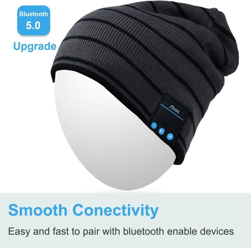 Miniatura 64 de Rotibox - Gorro inalámbrico con Bluetooth para deportes al aire libre, regalo de Navidad.