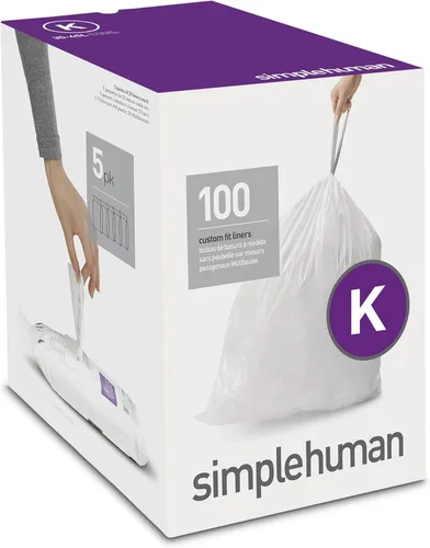 Miniatura 8 de simplehuman Forro para bote de basura de ajuste personalizado, 45 litros/12 galones, 20 unidades (paquete de 2)