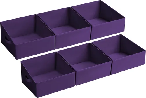 Miniatura 68 de DIMJ Contenedores de almacenamiento trapezoidales para ropa, 4 paquetes organizadores de armario y cestas de almacenamiento, cestas plegables