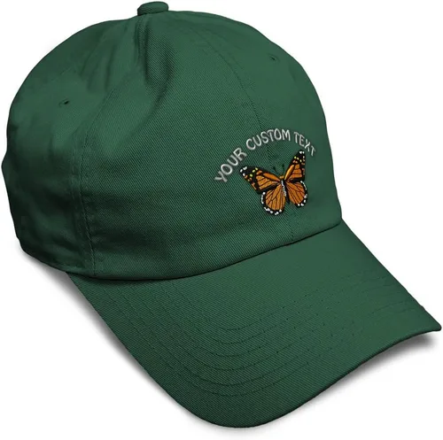Miniatura 30 de Gorra de béisbol suave con diseño de mariposa monarca, con insectos, bordado de mariposa, de algodón, para hombres y mujeres