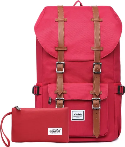 Miniatura 31 de Mochila para laptop Kaukko, senderismo y campamentos, mochila universitaria grande casual, mochila de hombro con capacidad para una laptop y Nailon
