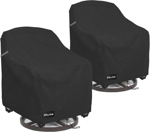 Miniatura 15 de ANartcle Fundas para Sillas de Patio, 600D Impermeables de Servicio Pesado para Muebles de Jardín y Patio al Aire Libre, Fundas para Sillas
