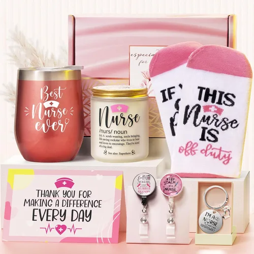 MAYICIVO Regalos de Enfermera para Mujeres, Regalos de Navidad para Enfermeras Escolares, Regalo de Apreciación de Enfermeras RN, Regalo para