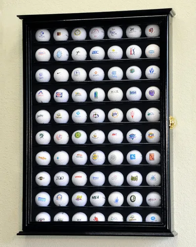 Miniatura 2 de 70 pelotas de golf vitrina gabinete pared soporte w/98% protección UV
