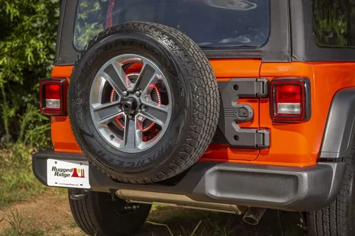 Miniatura 6 de Rugged Ridge HD kit de transporte de ruedas de auxilio Negro, bisagra fundida, de alta resistencia 11546.56 Compatible con Jeep Wrangler JL