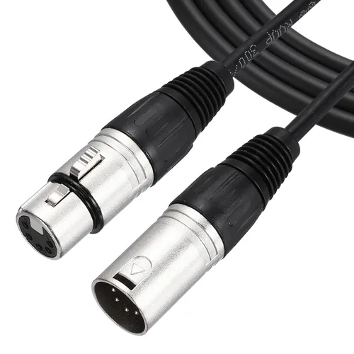 Miniatura 7 de MECCANIXITY Cable XLR XLR macho a hembra adaptador de micrófono para cable de estudio de escenario, 2 uds