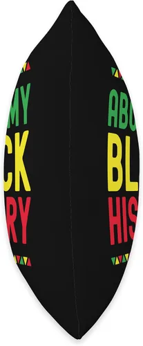 Miniatura 2 de Black History Month African Pride Apparel Ask Me About My Black History Afro African Throw Pillow, 16 x 16 pulgadas, multicolor