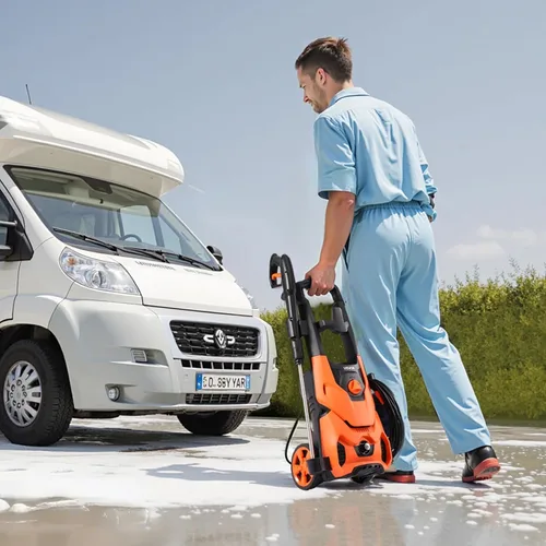 Miniatura 8 de VEVOR Lavadora a presión eléctrica, máximo 4200 PSI 2.8 GPM, limpiador de alta potencia con cañón de espuma y 4 boquillas para calzadas