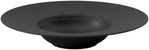 Miniatura 2 de Villeroy & Boch Manufacture Rock - Plato para pasta con borde ancho, porcelana premium, fabricado en Alemania, apto para lavavajillas y microondas
