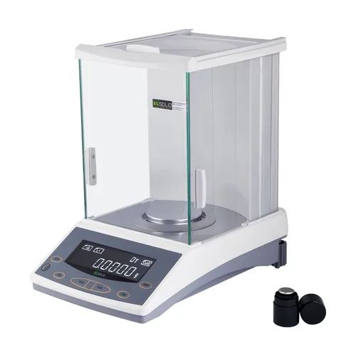 Miniatura 7 de U.S. Solid Balanza analítica de 3.88 oz x 0.00 oz, báscula de precisión de laboratorio de 0.1 mg, RS232, densidad y pesaje dinámico, pesaje